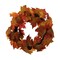 Set of 2: Multi-Colored Silk Maple Leaf Wreath | 16&#x22; Wide | Indoor/Outdoor Use | Front Door Accents | Fall Wreaths | Home &#x26; Office Decor